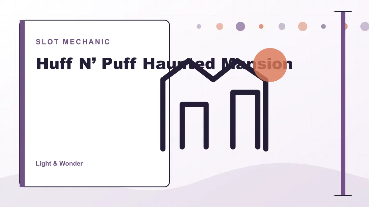 Paddy Power Huff N’ Puff Haunted Mansion slot library card visual